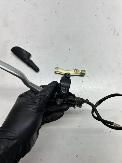 2005 05 Polaris Predator 500 OEM LOT Clutch Lever Perch Assembly Cable Mount