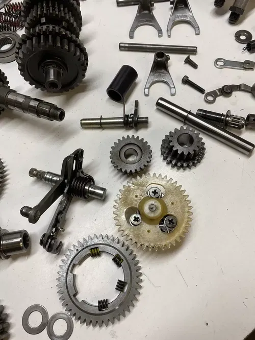 1996 96 Yamaha Wolverine 350 YFM FX 4x4 Trans Transmission Fork Gear Clutch Pump