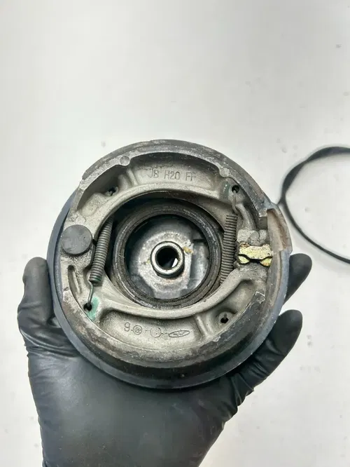 81 1981 Honda XR80 Xr 80 OEM LOT Front Brake Hub Drum Perch Rod Line