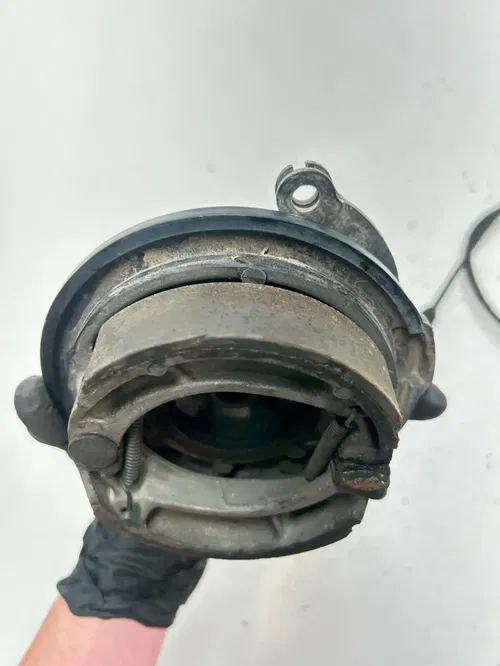 81 1981 Honda XR80 Xr 80 OEM LOT Front Brake Hub Drum Perch Rod Line