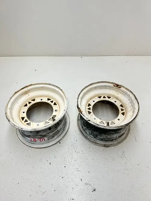 03 2003 Polaris Trailblazer 250 2x4 OEM GOOD! PAIR Front Wheel Rim Rims