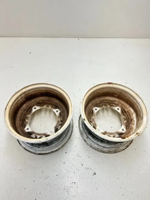 03 2003 Polaris Trailblazer 250 2x4 OEM GOOD! PAIR Front Wheel Rim Rims
