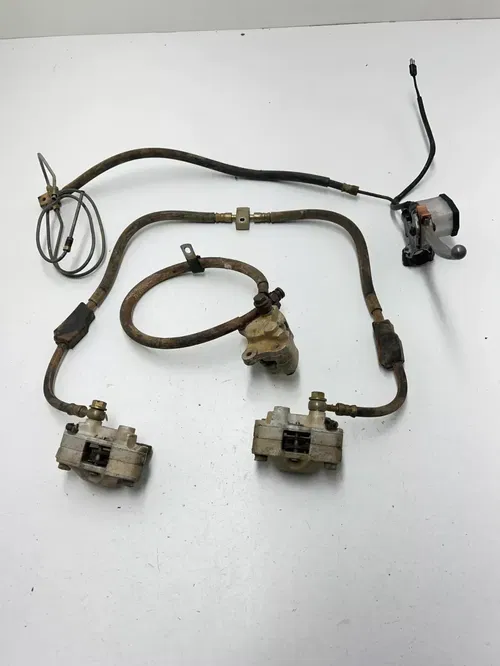 1999 99 Arctic Cat 300 4x4 OEM Front Rear Brake Master Cyl Caliper Mount Lines