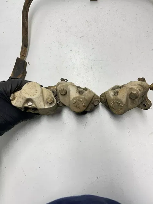 1999 99 Arctic Cat 300 4x4 OEM Front Rear Brake Master Cyl Caliper Mount Lines