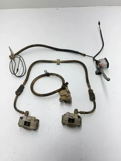 1999 99 Arctic Cat 300 4x4 OEM Front Rear Brake Master Cyl Caliper Mount Lines