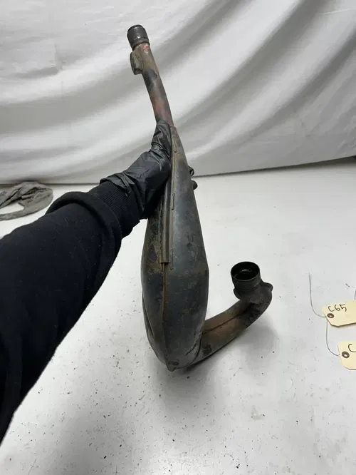 1994 94 Honda CR125R Cr 125 r OEM Exhaust Pie Header Expansion Chamber DENTS!