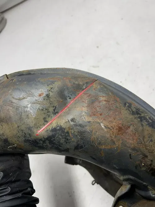 1994 94 Honda CR125R Cr 125 r OEM Exhaust Pie Header Expansion Chamber DENTS!