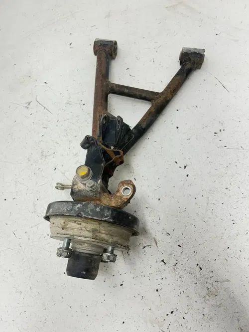 2001 Honda Fourtrax TRX90 Trx 90 OEM Left Control A Arm Spindle Hub GOOD THREADS