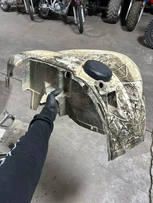 2008 08 Yamaha Grizzly 700 4x4 YFM700 OEM LOT Camo Plastics Fender Cover Fairing