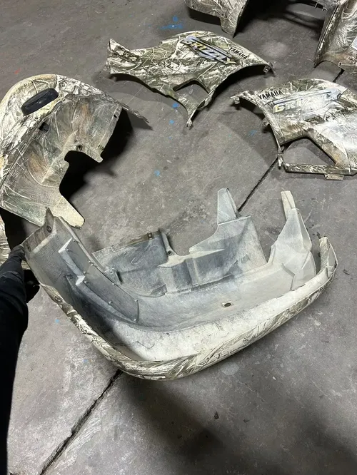 2008 08 Yamaha Grizzly 700 4x4 YFM700 OEM LOT Camo Plastics Fender Cover Fairing