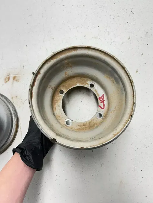 2004 Arctic Cat 90 Y-12 2 Stroke 2x4 OEM LOT! GOOD! Front Rear Wheel Rim 7x5.2