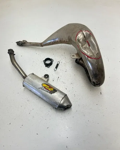 96 1996 Honda CR125R Cr 125 r OEM TIGHT Exhaust Header Muffler Silencer READ DES