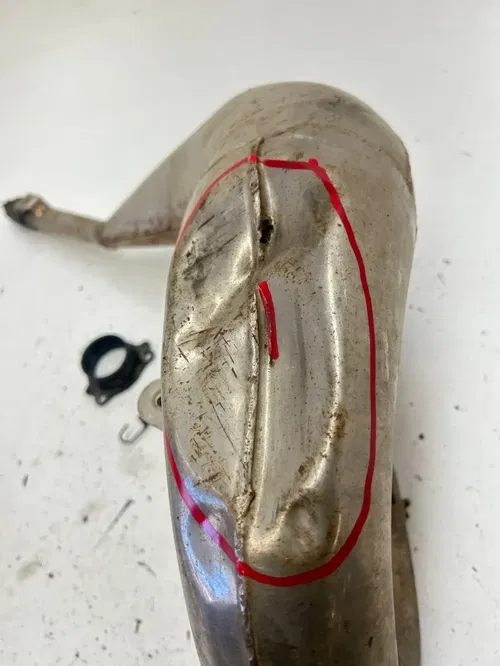 96 1996 Honda CR125R Cr 125 r OEM TIGHT Exhaust Header Muffler Silencer READ DES