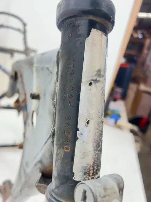 75 1975 Suzuki TS250 Ts 250 M OEM Main Frame Body Assembly Chassis BOS!