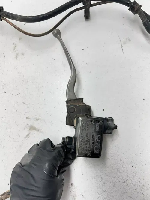 06 2006 Honda Rancher 350 TRX350TM 2x4 OEM Front Brake Master Cyl Line Perch Lev