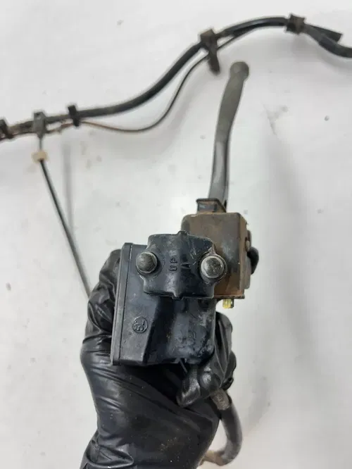06 2006 Honda Rancher 350 TRX350TM 2x4 OEM Front Brake Master Cyl Line Perch Lev