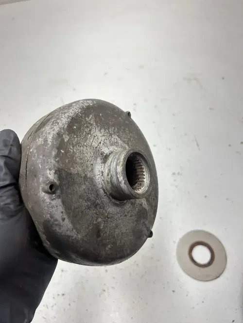 01 2001 Honda Fourtrax TRX90 Trx 90 OEM GOOD Rear Axle Carrier Brake Drum Sprock