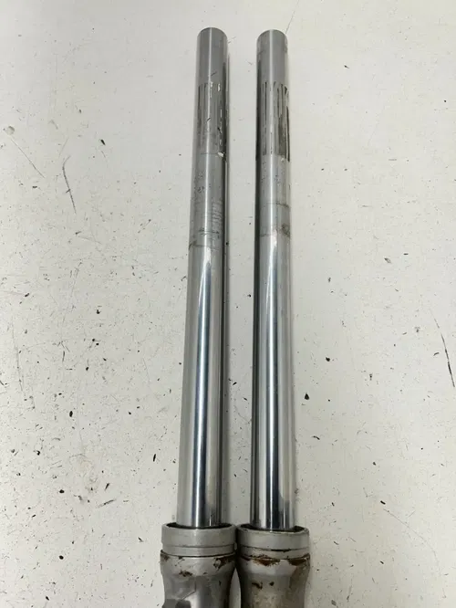 84 1984 Yamaha Tri Moto 225 DX YTM225DXL OEM Front Fork Forks Suspension Shock