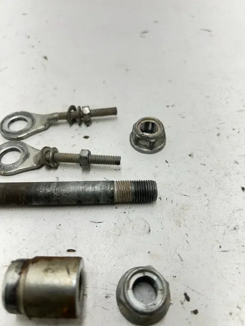 04 2004 Honda Crf 70 f CRF70F OEM GOOD Axles Axle Swing Arm Stay Bolt Rear Front