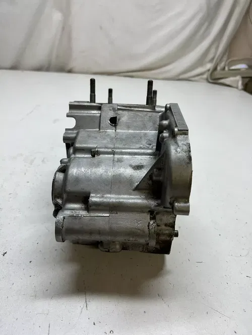 2002 02 kx100 KX 100 D engine motor case cases crankcase DAMAGE READ DESCRIPTION