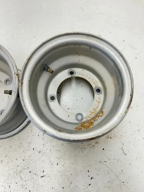 02 2002 Polaris Scrambler 90 2 Stroke OEM LOT Wheel Rim Set Front 7x5 Rear 8x5.5