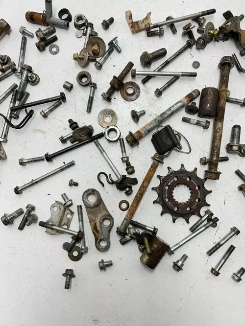 2002 02 Honda CRF450R Crf 450 r OEM LOT Bolt Cover Mount Linkage Bracket Gear