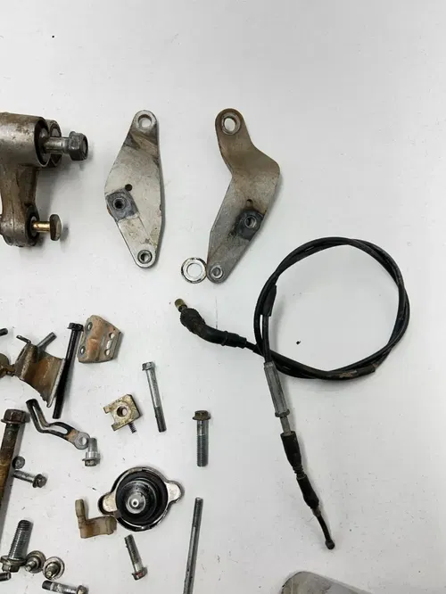 2002 02 Honda CRF450R Crf 450 r OEM LOT Bolt Cover Mount Linkage Bracket Gear