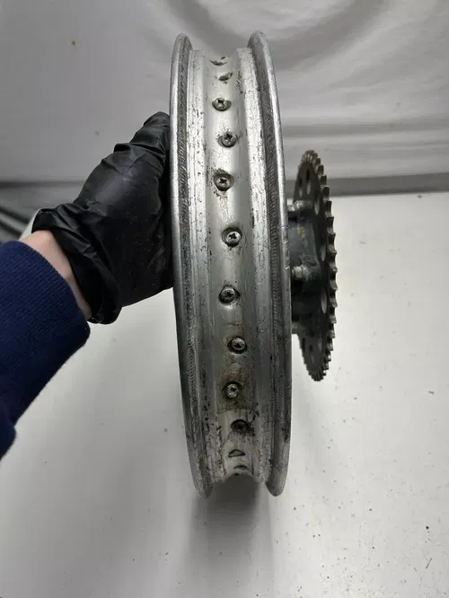 1979 79 Honda XR500 Xr 500 OEM GOOD! Rear Back Wheel Rim Hub Drum 2.50 X 18