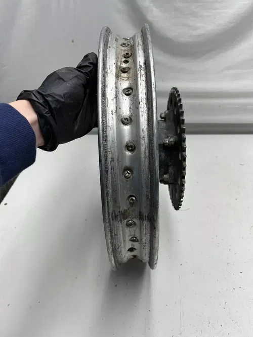 1979 79 Honda XR500 Xr 500 OEM GOOD! Rear Back Wheel Rim Hub Drum 2.50 X 18