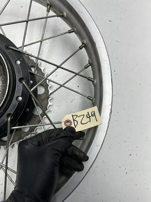 1979 79 Honda XR500 Xr 500 OEM GOOD! Rear Back Wheel Rim Hub Drum 2.50 X 18