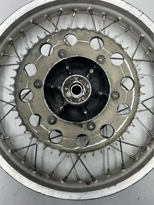 1979 79 Honda XR500 Xr 500 OEM GOOD! Rear Back Wheel Rim Hub Drum 2.50 X 18
