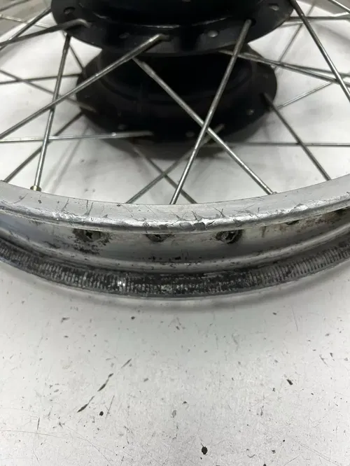 1979 79 Honda XR500 Xr 500 OEM GOOD! Rear Back Wheel Rim Hub Drum 2.50 X 18