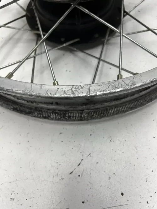 1979 79 Honda XR500 Xr 500 OEM GOOD! Rear Back Wheel Rim Hub Drum 2.50 X 18