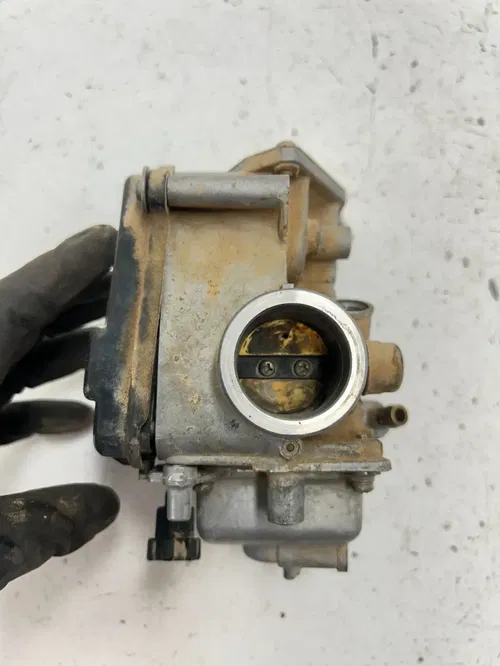 86 1986 Honda Fourtrax Trx 250 2x4 OEM Carb Carburetor Bowl Body Spring READ