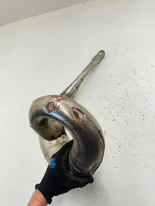 03 2003 Honda CR250R Cr 250 r 2 Stroke FMF Exhaust Pipe Header Expansion Chamber