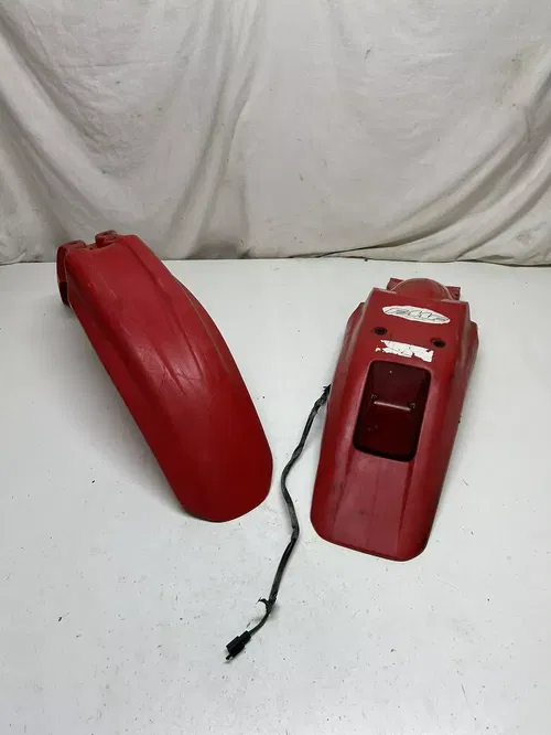 96-04 Honda XR250R xr 250 r Front rear back fender plastics red brake tail light