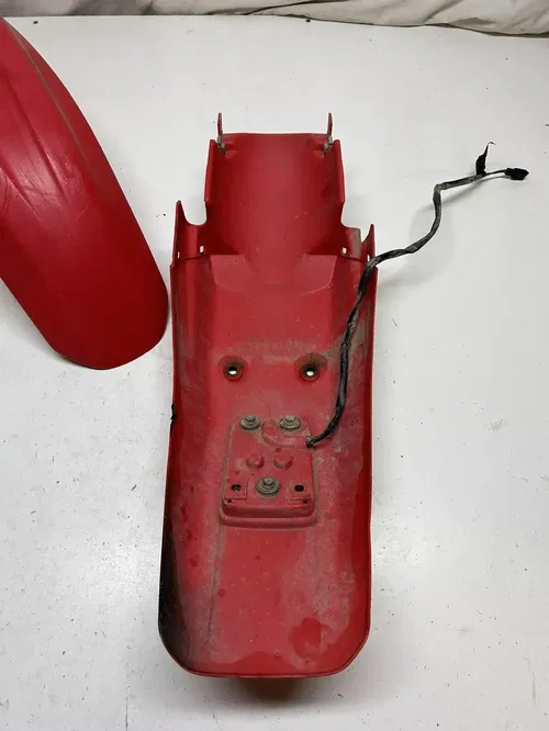 96-04 Honda XR250R xr 250 r Front rear back fender plastics red brake tail light