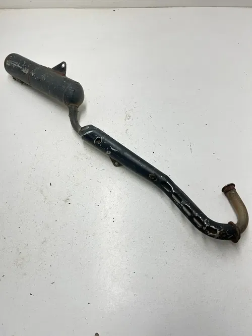 86 1986 Honda XR80R Xr 80 R OEM Exhaust Pipe Silencer Muffler Header Cover
