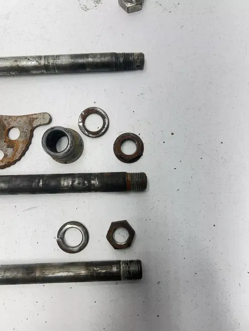 1977 77 Yamaha IT250 it 250 D OEM Front Rear Axle Swing Arm Pivot Bolt Tensioner
