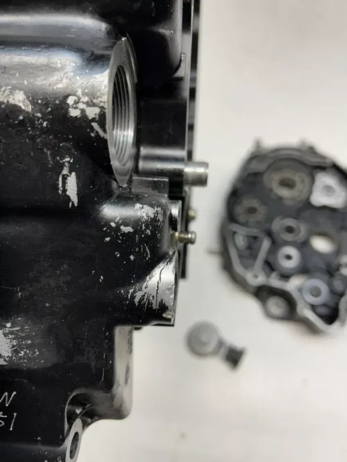 1987 87 YAMAHA TW 200 TW200 DAMAGE! Case Cases Crankcase Engine Motor READ DESCR