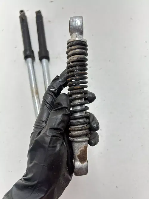 1980 Suzuki JR50 Jr 50 2 Stroke OEM Front Forks Fork Suspension Tube Shock READ