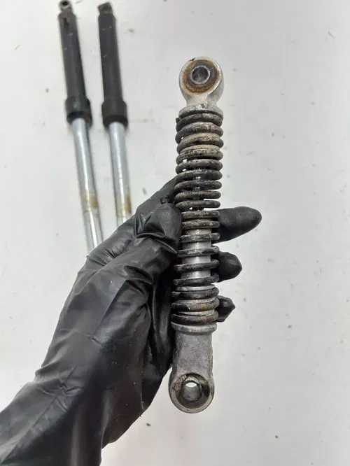 1980 Suzuki JR50 Jr 50 2 Stroke OEM Front Forks Fork Suspension Tube Shock READ