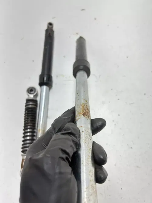 1980 Suzuki JR50 Jr 50 2 Stroke OEM Front Forks Fork Suspension Tube Shock READ