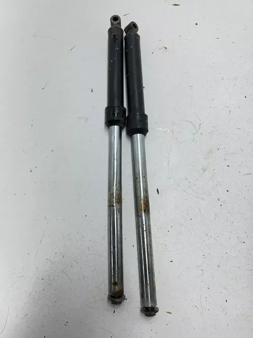 1980 Suzuki JR50 Jr 50 2 Stroke OEM Front Forks Fork Suspension Tube Shock READ