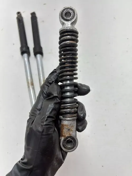 1980 Suzuki JR50 Jr 50 2 Stroke OEM Front Forks Fork Suspension Tube Shock READ