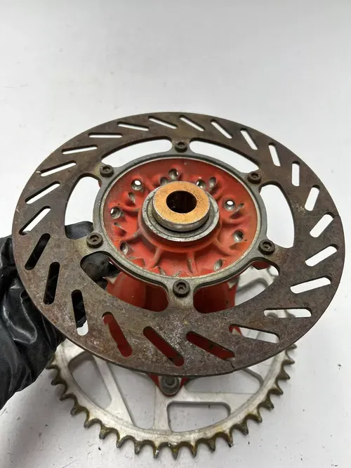 91 1991 KTM 300 SX MXC DXC OEM LOT Rear Back Wheel Hub Disk Brake Rotor Sprock