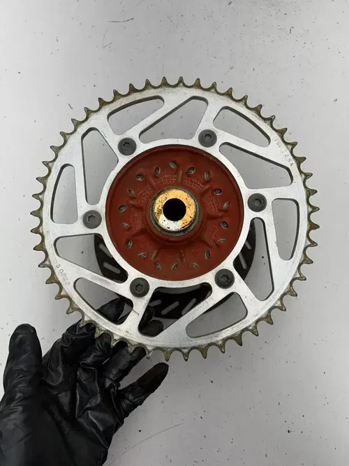 91 1991 KTM 300 SX MXC DXC OEM LOT Rear Back Wheel Hub Disk Brake Rotor Sprock