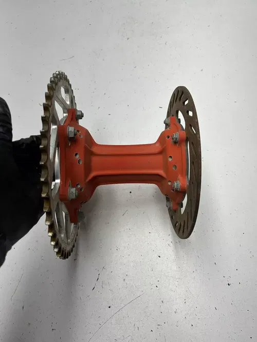91 1991 KTM 300 SX MXC DXC OEM LOT Rear Back Wheel Hub Disk Brake Rotor Sprock
