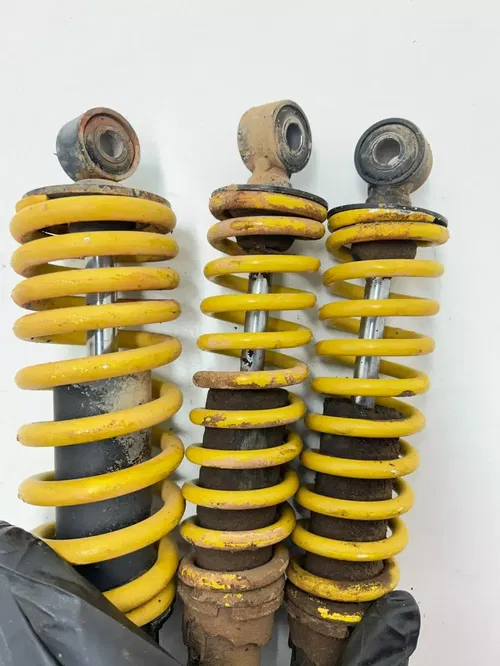 02 2002 Polaris scrambler 90 2x4 2T OEM Front Rear L R Shock Suspension Spring