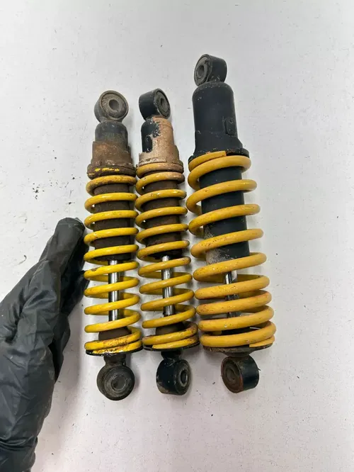02 2002 Polaris scrambler 90 2x4 2T OEM Front Rear L R Shock Suspension Spring